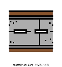 road concrete color icon vector. road concrete sign. isolated symbol illustration