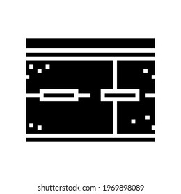 road concrete glyph icon vector. road concrete sign. isolated contour symbol black illustration