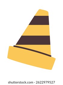 Doodle de equipo de construcción de cono de carretera