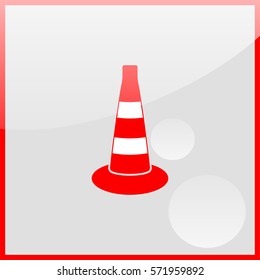 Road cone icon.
