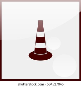 Road cone icon.