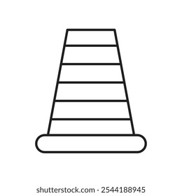 Ícone de cone de estrada. ícone de vetor isolado.