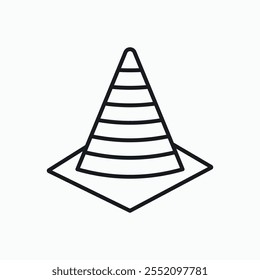 Ícone da estrada. ícone do vetor de estilo de linha.