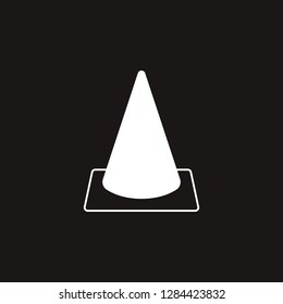 road cone icon. road cone vector design. sign design