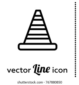 road cone vector icon