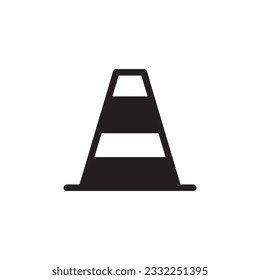 Road cone vector icon. Road cone flat sign design. Road cone symbol pictogram. UX UI icon