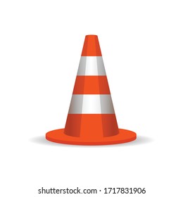  road cones sign art illustration