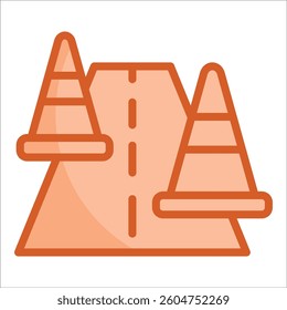 Road Construction Icon Element For Design