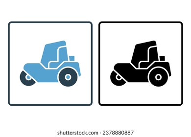 Icono de construcción de carreteras. Icono relacionado con la construcción. adecuado para sitio web, aplicación, interfaces de usuario, imprimible, etc. Estilo de icono sólido. Diseño de vector simple editable