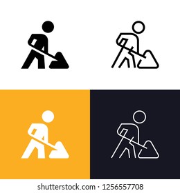 Road Construction Icon Set