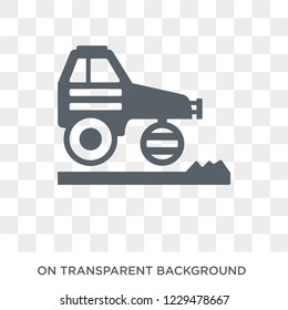 road construction icon. Trendy flat vector road construction icon on transparent background from Construction collection. 