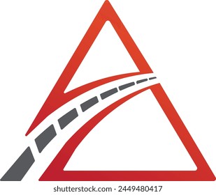 Road construction A letter logo icon vector  template images royalty  free download