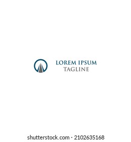 road construction road maintenance logo creative sign concept. Paving design template vector icon idea with highway. Transport and traffic theme.