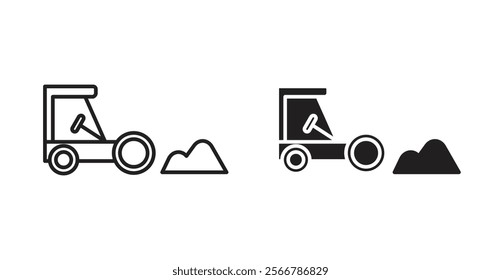 Road construction signs vector illustration pack