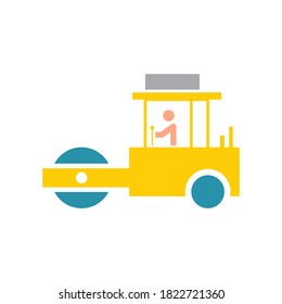 road construction vector icon design template