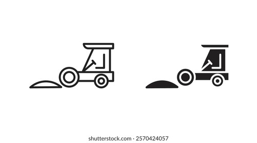Road construction vectors web signs set