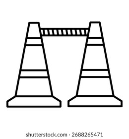 Road Constuction Icon Element For Design