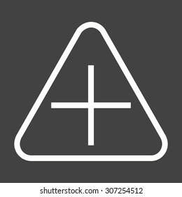 Road, cross, city icon vector image. Can also be used for traffic signs. Suitable for web apps, mobile apps and print media.