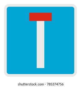Road deadlock icon. Flat illustration of road deadlockvector icon for web.