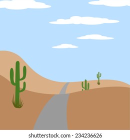 Road in the desert