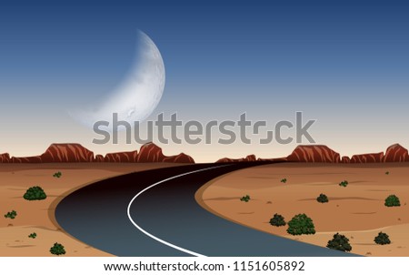 Similar – Image, Stock Photo Desert Road