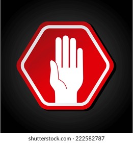 Road design over black background, vector illustration
