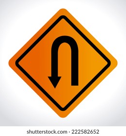 Road design over white background, vector illustration