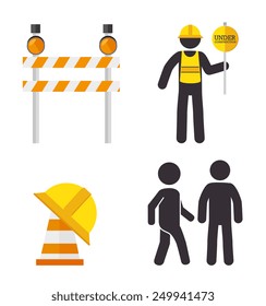 Road design over white background, vector illustration.