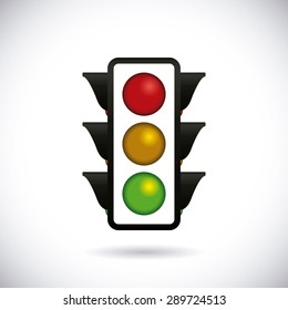 Road design over white background, vectori llustration.