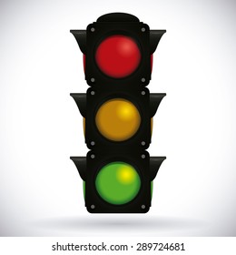 Road design over white background, vectori llustration.