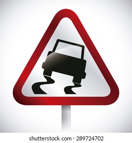 Road design over white background, vectori llustration.