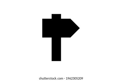 road direction arrow sign vector illustration.