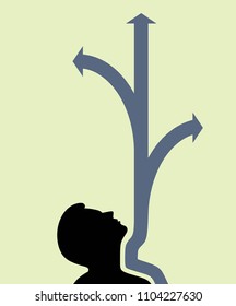 road direction illustration