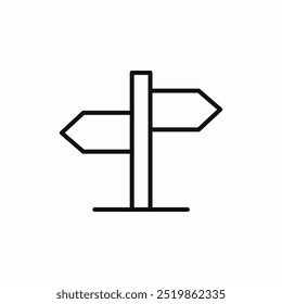 road direction pointer icon sign vector