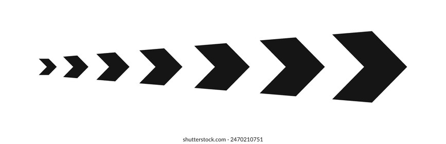 Road directional arrow sign. Arrow symbol. Blend effect arrow. Directional arrow sign.