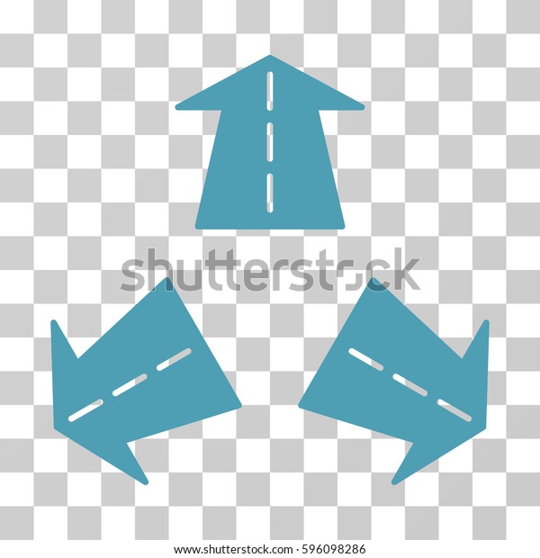 Road Directions icon. Vector illustration\
style is flat iconic symbol, cyan color, transparent background.\
Designed for web and software\
interfaces.