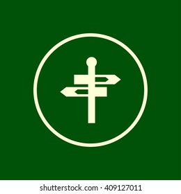 road directions sign icon. vector eps10 icon
