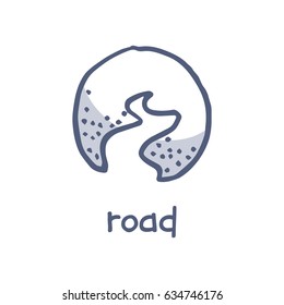 road doodle icon