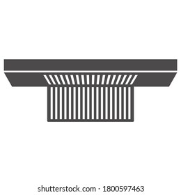 Road drain system icon in flat style.Vector illustration.