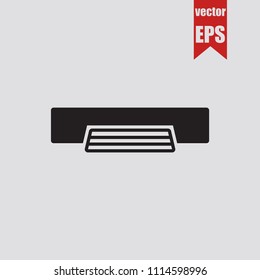Road drain system icon in trendy isolated on grey background.Vector illustration.