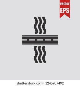 Road drain system icon.Vector illustration.