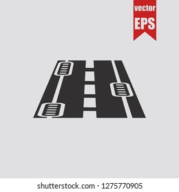 Road drain system icon.Vector illustration.