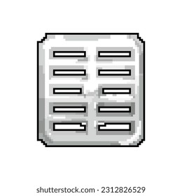 road drainage grate game pixel art retro vector. bit road drainage grate. old vintage illustration