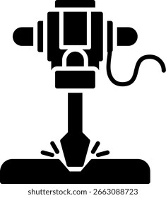 Taladro de carretera Nuevo Vector de diseño de iconos creativos