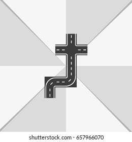 Road elements set.