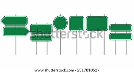 road emty board sing green 
