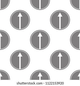 road end of main road icon. Element of minimalistic icons for mobile concept and web apps. Pattern repeat seamless road end of main road icon can be used for web and mobile apps on white background