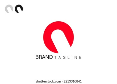 the road entering the round circle logo technological digital logo design
