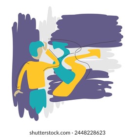 Ilustración vectorial para el concepto de negocios o el voto político