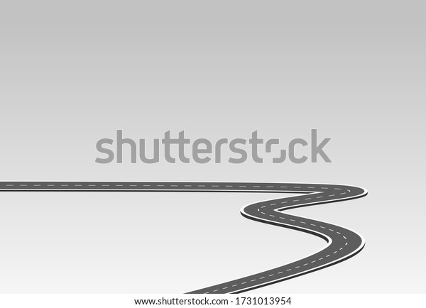 Road\
to the future. Asphalt street isolated on white background. Symbols\
Way to the goal of the end point. Path mean successful business\
planning Suitable for advertising and\
presentstation